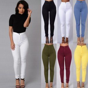 2021 High Waist Trousers Color
